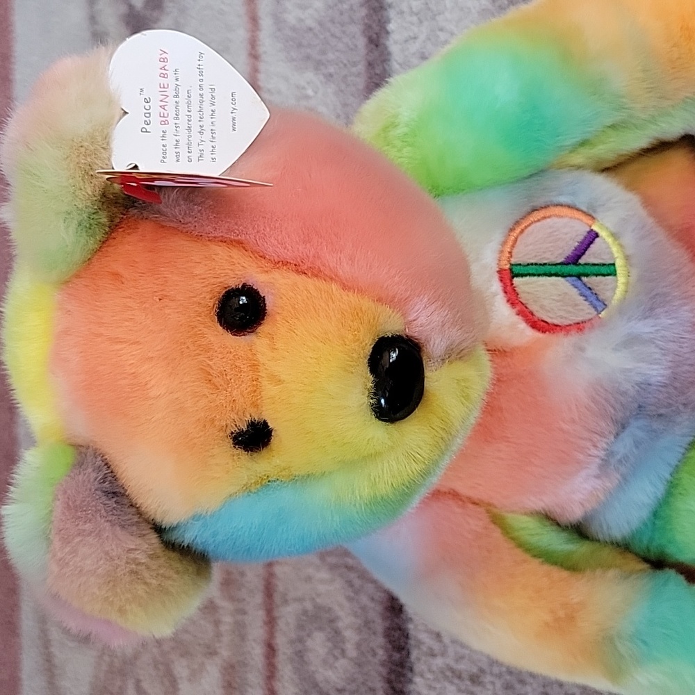 Peace...the 14" tie dyed beanie buddie
